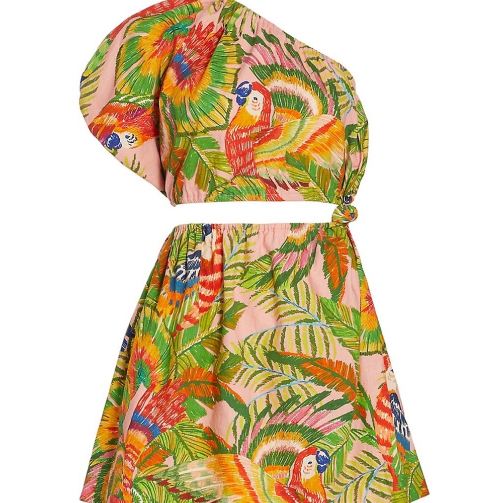 Farm rio pink cut out dress.